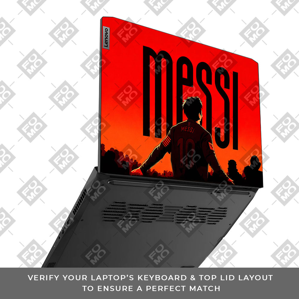 Messi Red Aura Lenovo IdeaPad Gaming 3 15ACH6 and 15IHU6 3D Laptop Skin