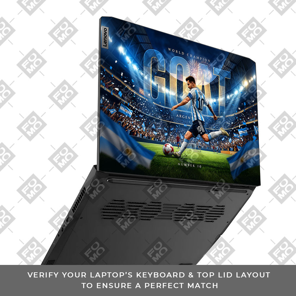 Messi World Champ Energy Lenovo IdeaPad Gaming 3 15ACH6 and 15IHU6 3D Laptop Skin