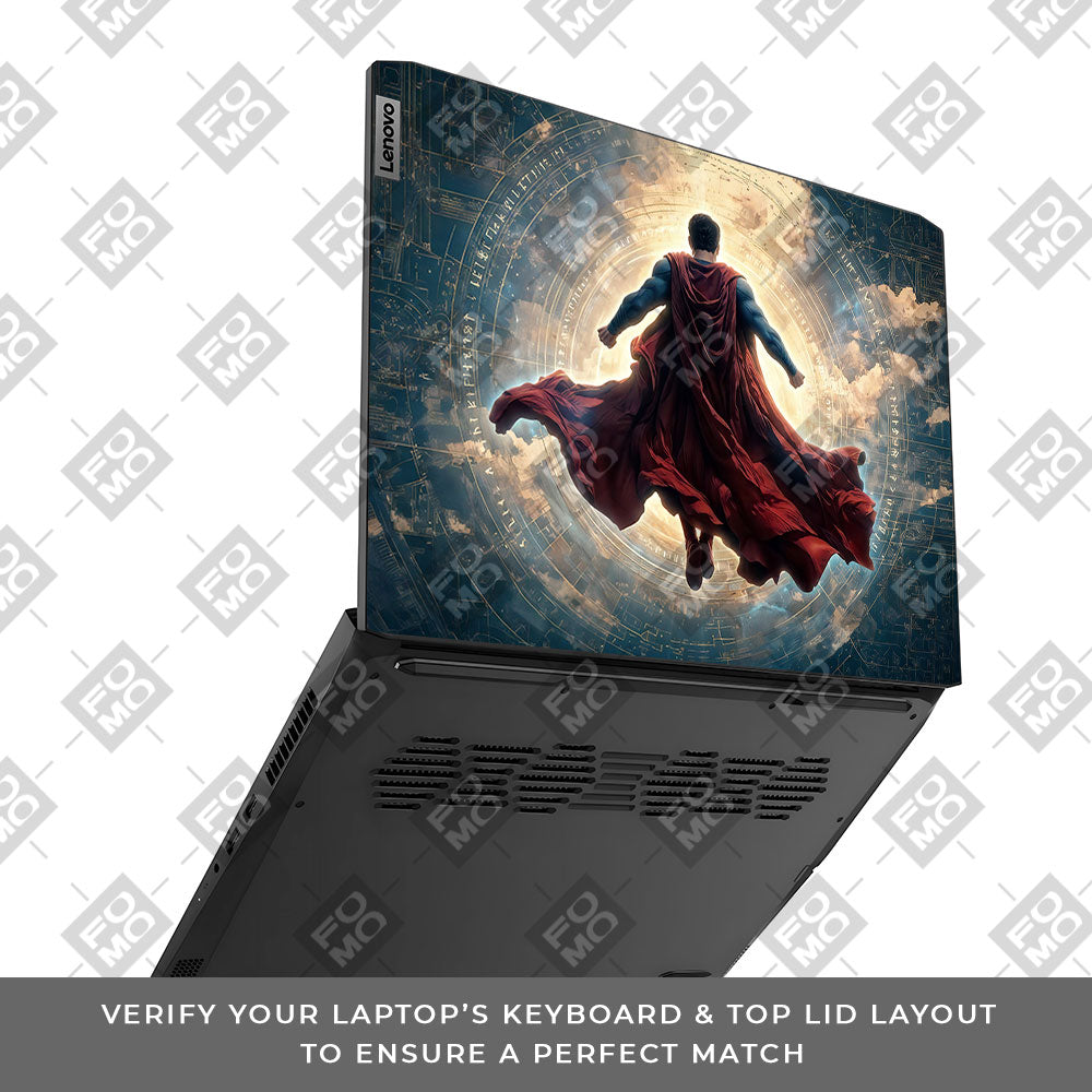 Superman Flying Beyond the Cosmos Lenovo IdeaPad Gaming 3 15ACH6 and 15IHU6 3D Laptop Skin