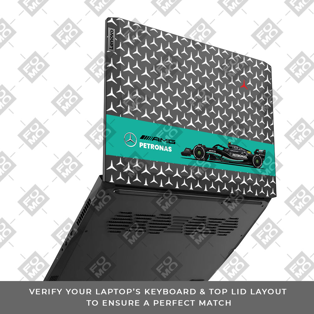 Transparent Mercedes AMG F1 Lenovo IdeaPad Gaming 3 15ACH6 and 15IHU6 Laptop Skin