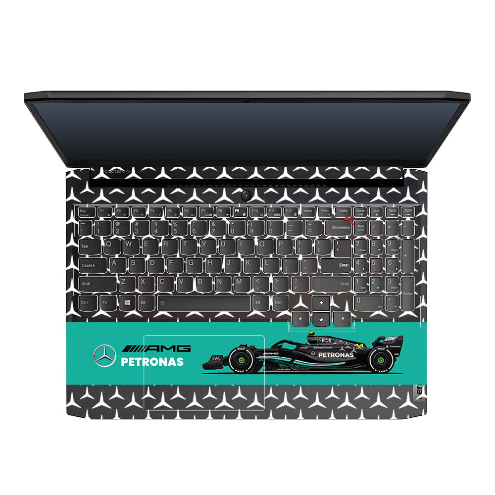 Transparent Mercedes AMG F1 Lenovo IdeaPad Gaming 3 15ACH6 and 15IHU6 Laptop Skin