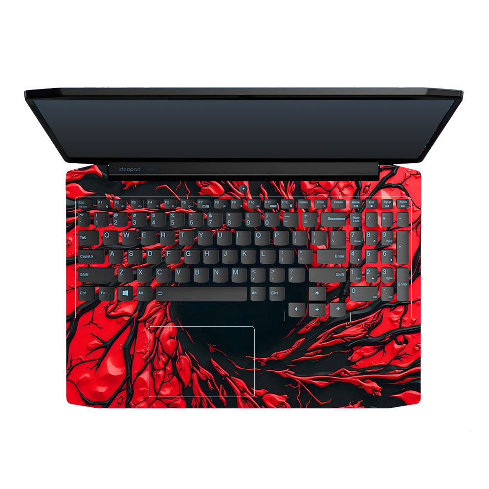 Spiderman Web Red Lenovo Ideapad Gaming 3 15ARH05 and 15IMH05 3D Laptop Skin