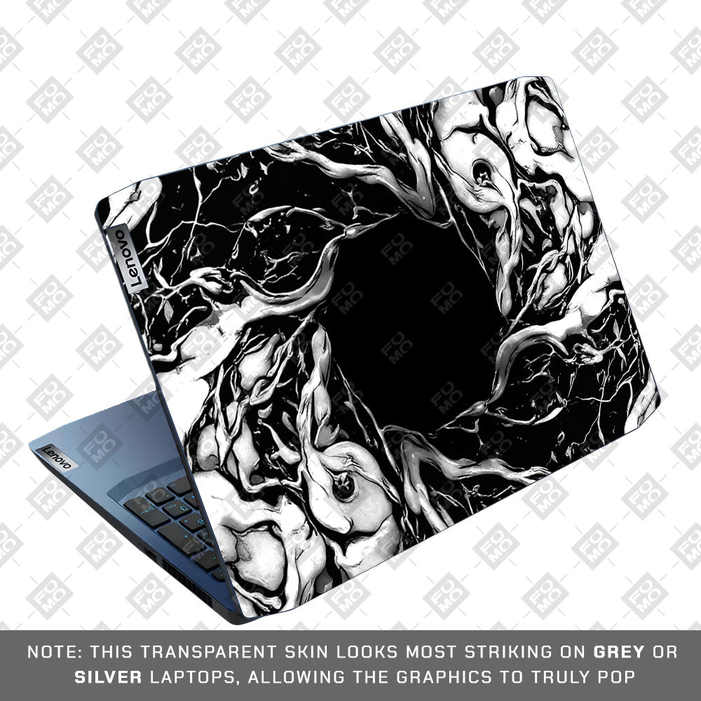 Spiderman Web Black Lenovo Ideapad Gaming 3 15ARH05 and 15IMH05 3D Laptop Skin