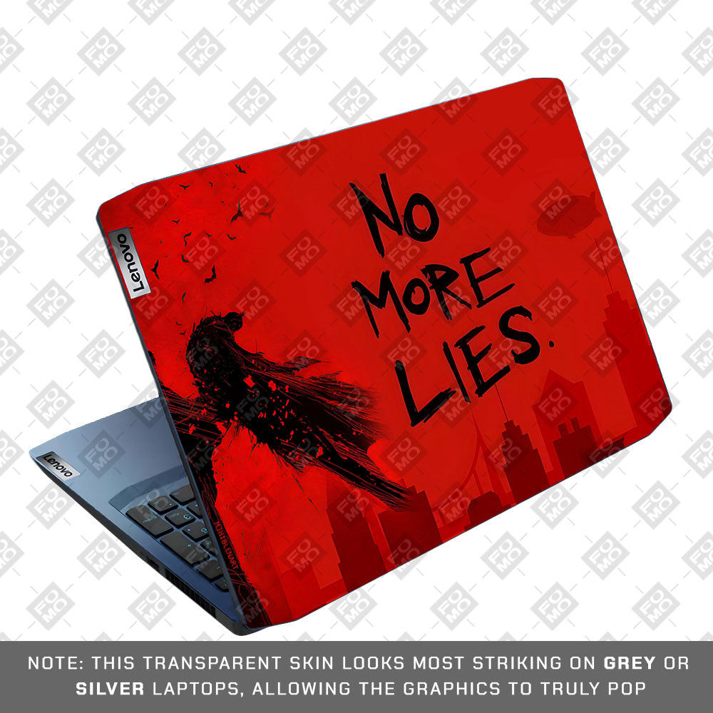 Batman No More Lies Lenovo Ideapad Gaming 3 15ARH05 and 15IMH05 3D Laptop Skin