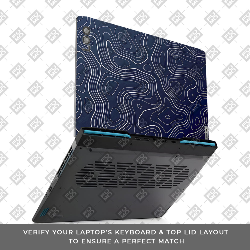 Fluid Lines Design Lenovo LOQ 2023 15IRH8, 15APH8  3D Laptop Skin