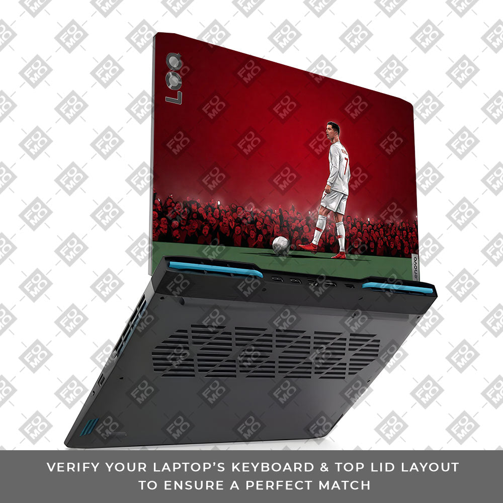 Ronaldo Cold Mode Lenovo LOQ 2023 15IRH8, 15APH8  3D Laptop Skin