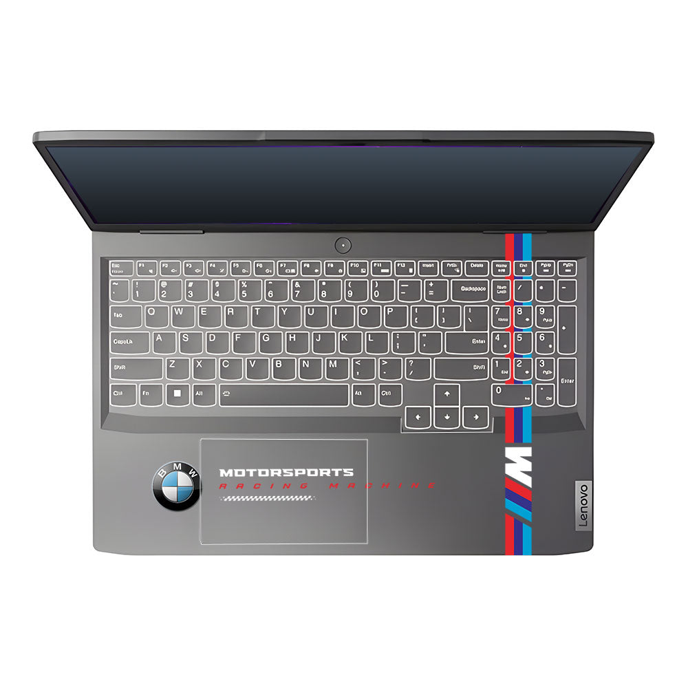 Transparent BMW Racing Graphic Lenovo LOQ 2023 15IRH8, 15APH8 Laptop Skin