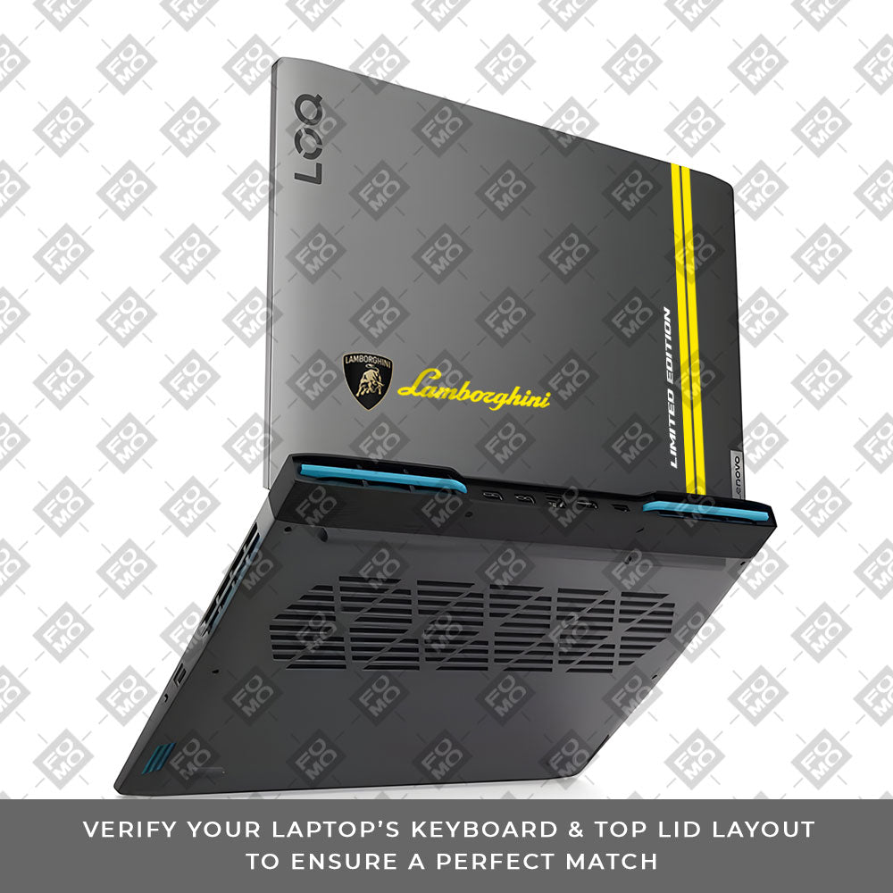 Transparent Lamborghini Limited Edition Lenovo LOQ 2023 15IRH8, 15APH8 Laptop Skin
