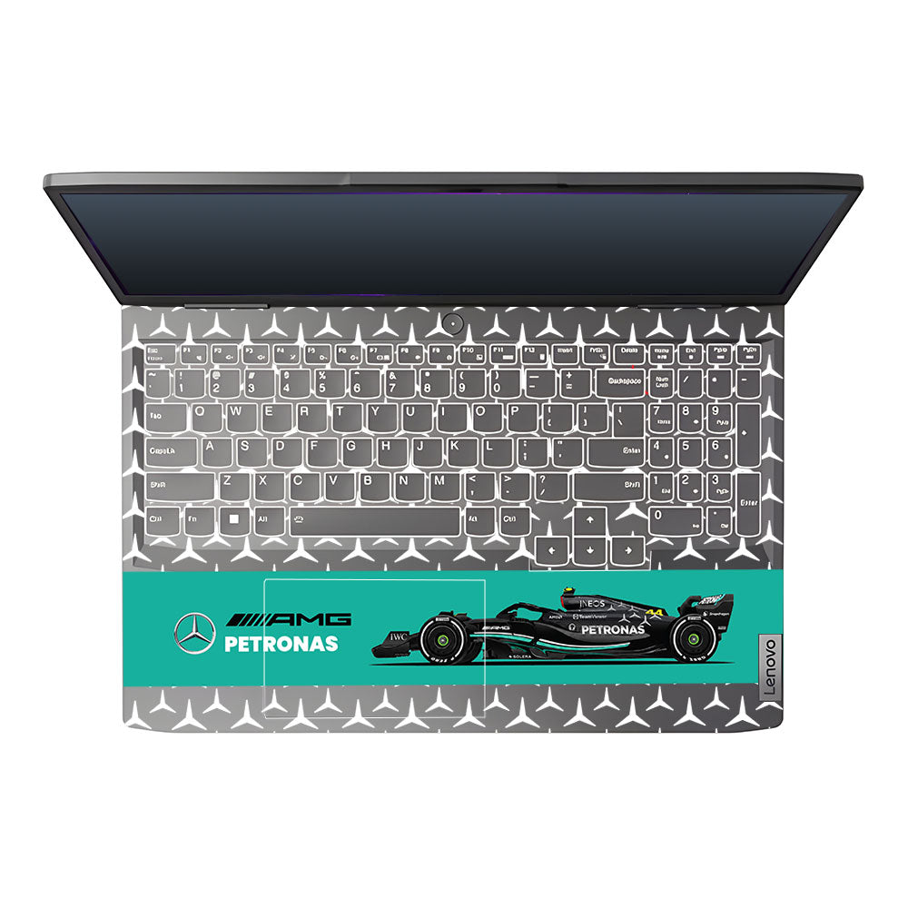 Transparent Mercedes AMG F1 Lenovo LOQ 2023 15IRH8, 15APH8 Laptop Skin