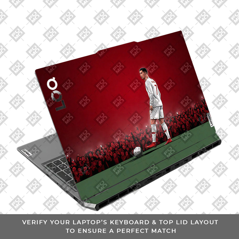 Ronaldo Cold Mode Lenovo LOQ 2024, 2025 3D Laptop Skin
