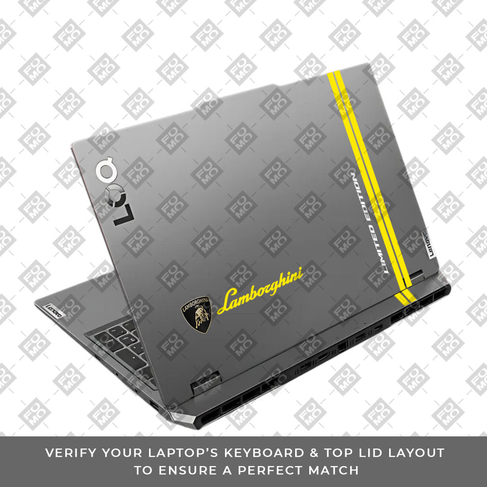 Transparent Lamborghini Limited Edition Lenovo LOQ 2024, 2025 Laptop Skin