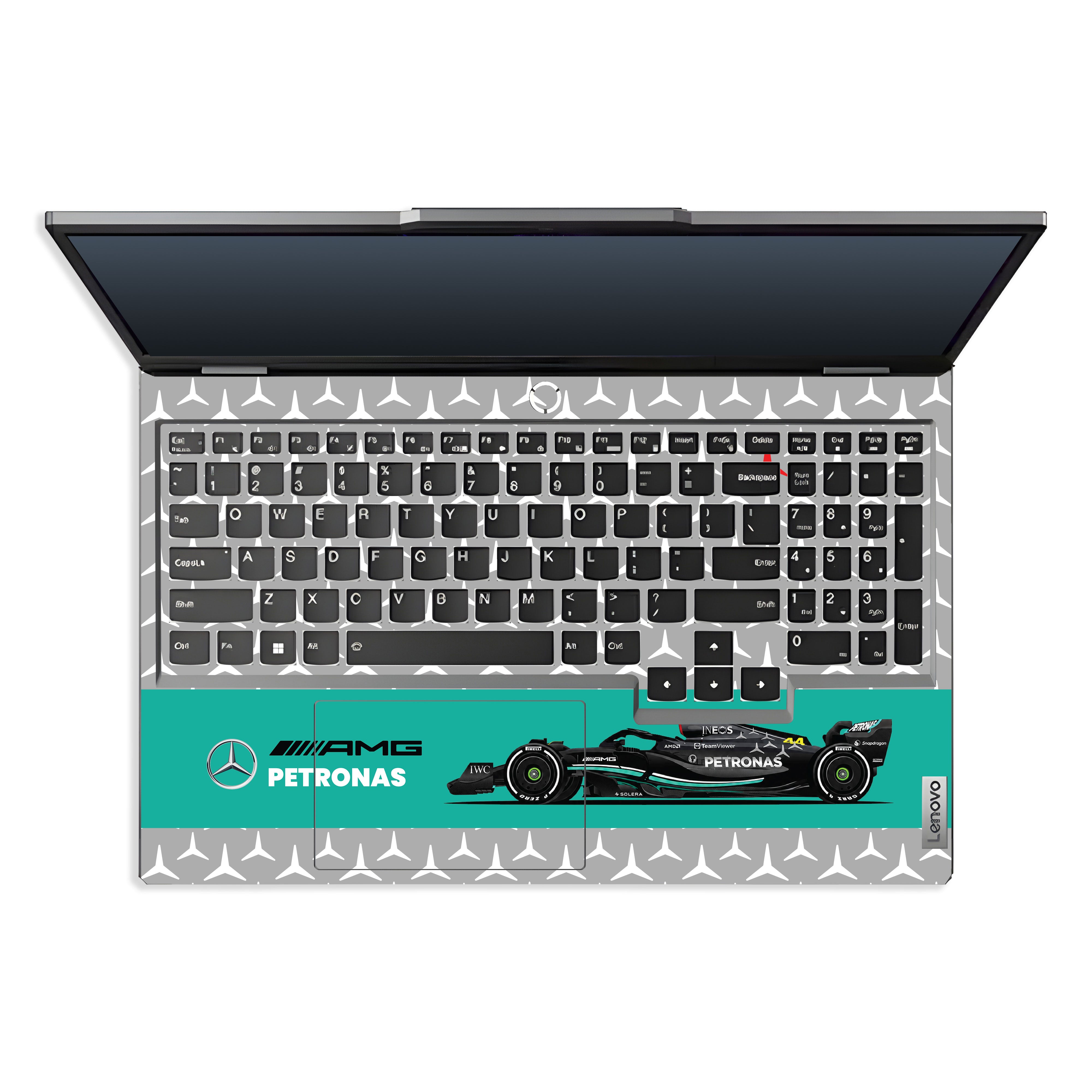 Transparent Mercedes AMG F1 Lenovo LOQ 2024, 2025 Laptop Skin