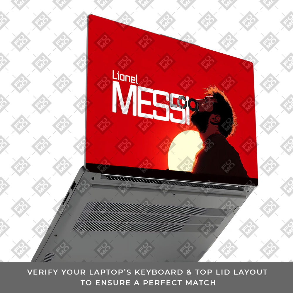 Messi Sunset Icon Lenovo LOQ Essential 15IAX9E 3D Laptop Skin