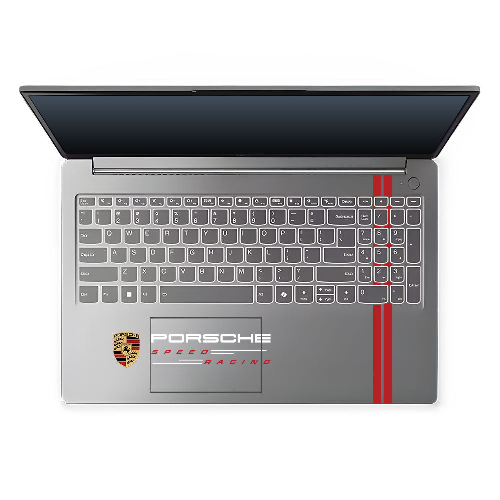 Transparent Porsche Motorsport Graphic Lenovo LOQ Essential 15IAX9E Laptop Skin