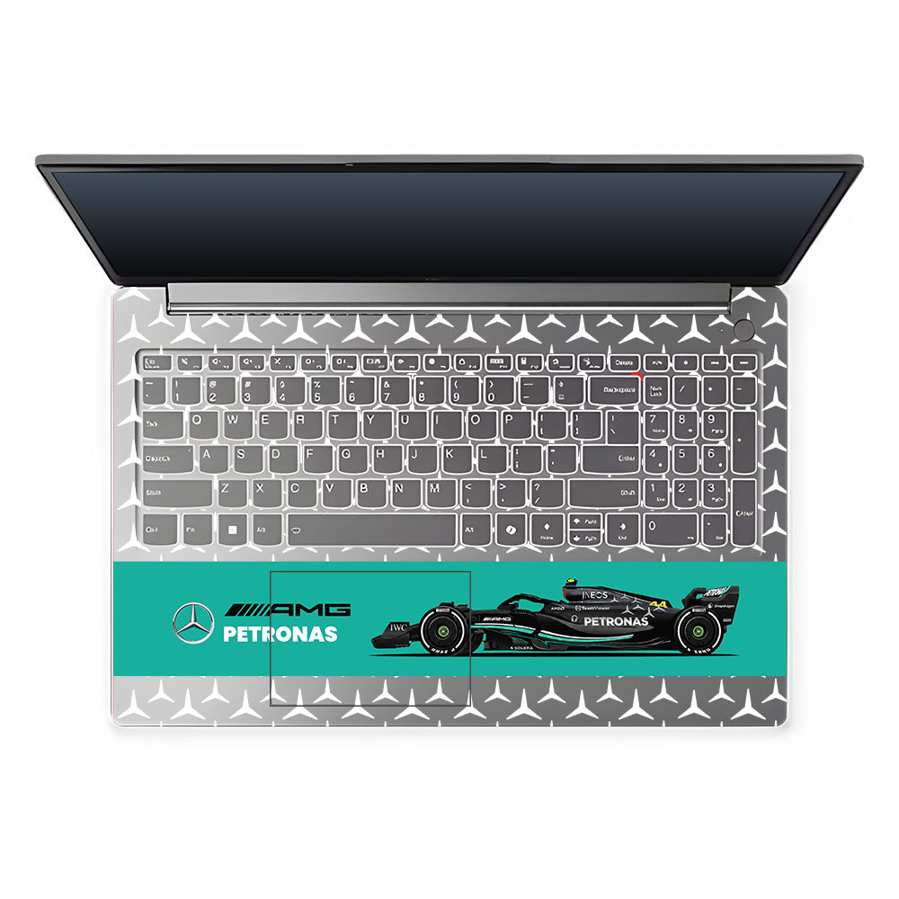 Transparent Mercedes AMG F1 Lenovo LOQ Essential 15IAX9E Laptop Skin