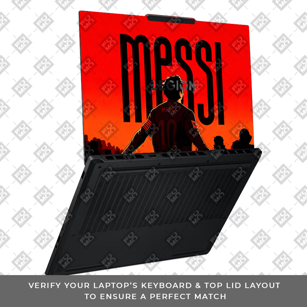 Messi Red Aura Lenovo Legion 5 15AHP10 3D Laptop Skin