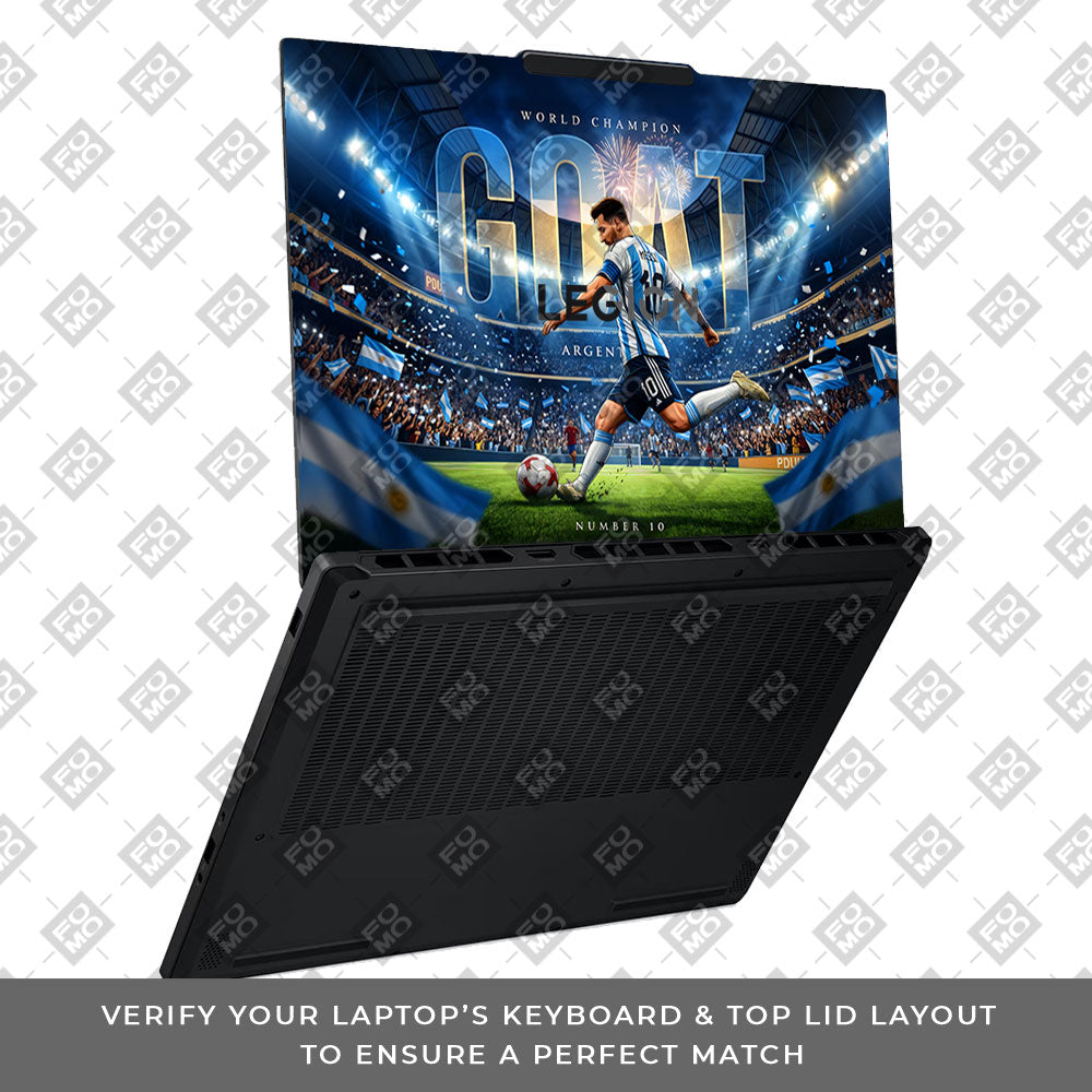 Messi World Champ Energy Lenovo Legion 5 15AHP10 3D Laptop Skin