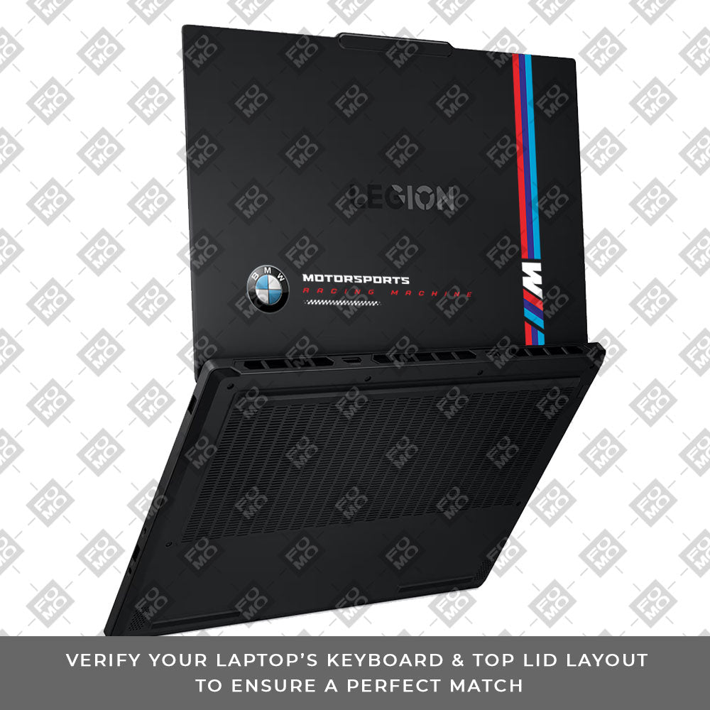 Transparent BMW Racing Graphic Lenovo Legion 5 15AHP10 Laptop Skin