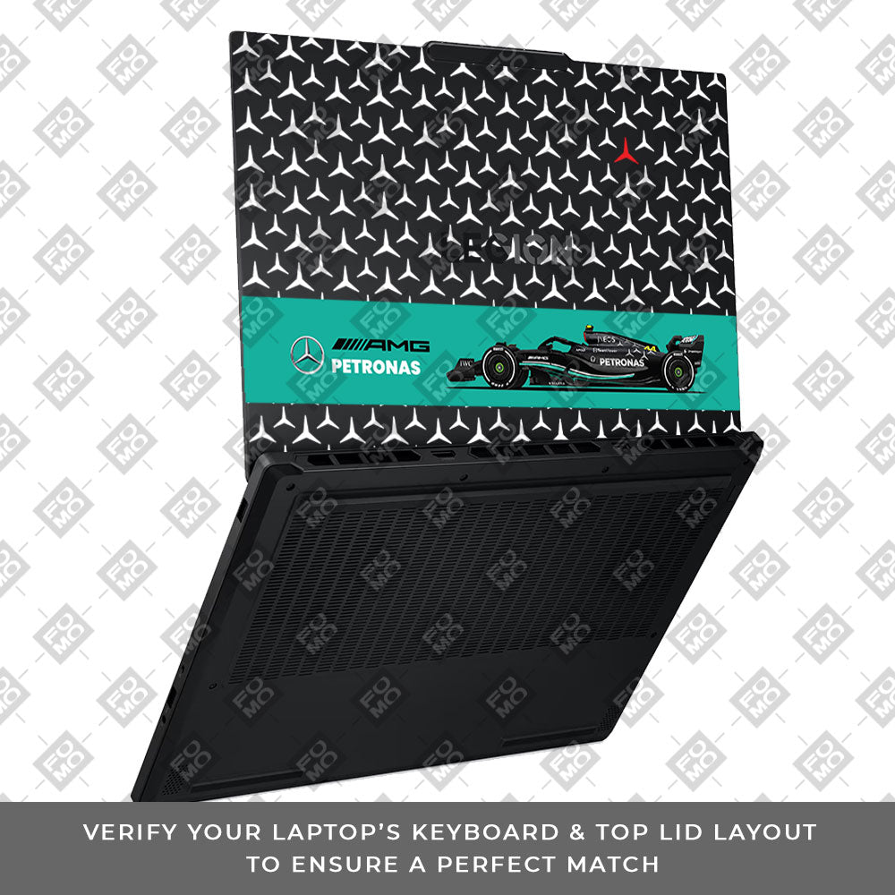Transparent Mercedes AMG F1 Lenovo Legion 5 15AHP10 Laptop Skin