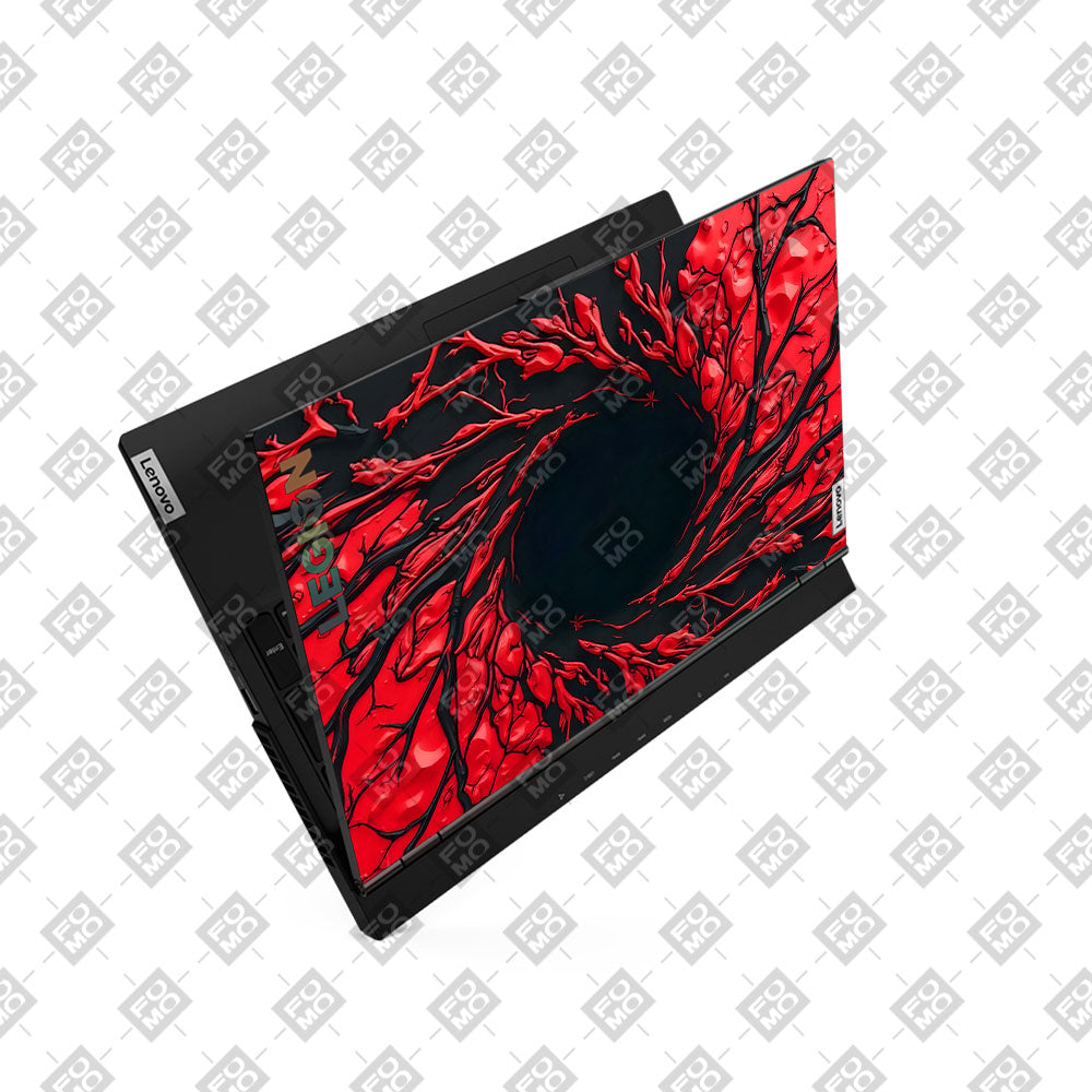 Spiderman Web Red Lenovo Legion 5 15ARH05 3D Laptop Skin