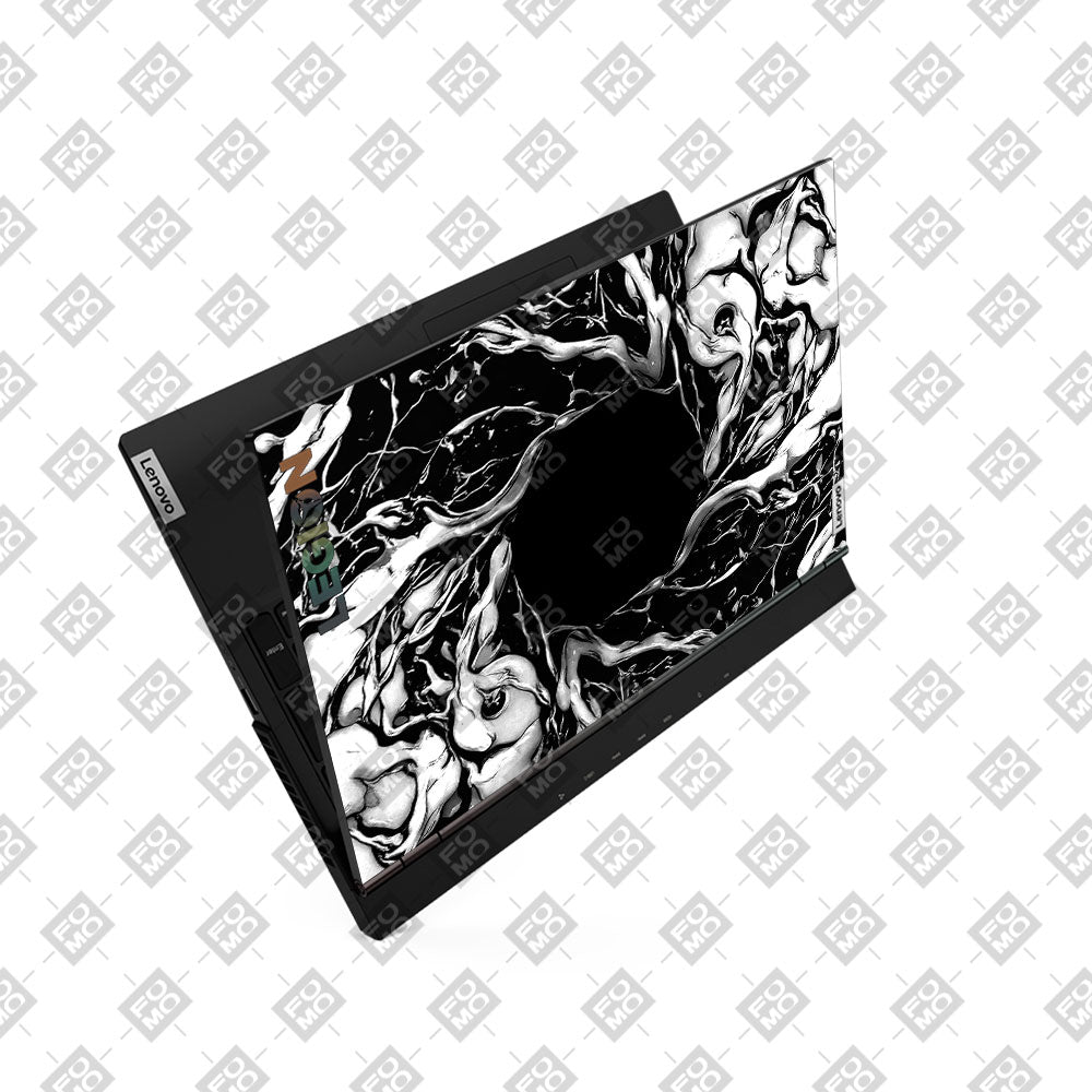 Spiderman Web Black Lenovo Legion 5 15ARH05 3D Laptop Skin