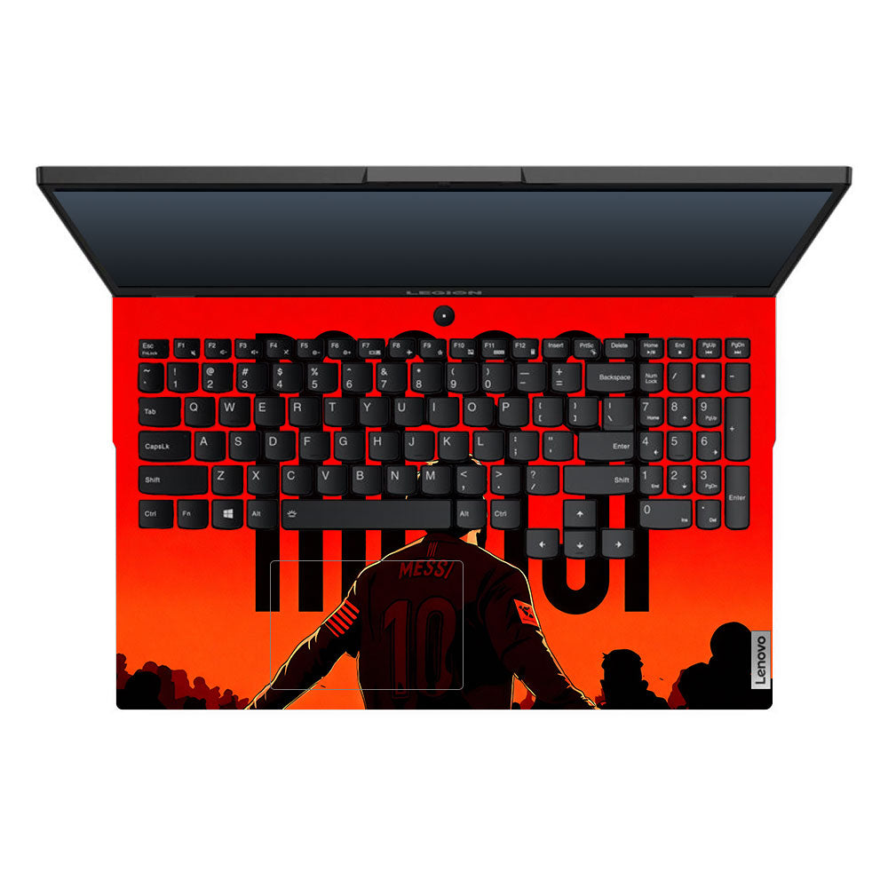 Messi Red Aura Lenovo Legion 5 15ARH05 3D Laptop Skin