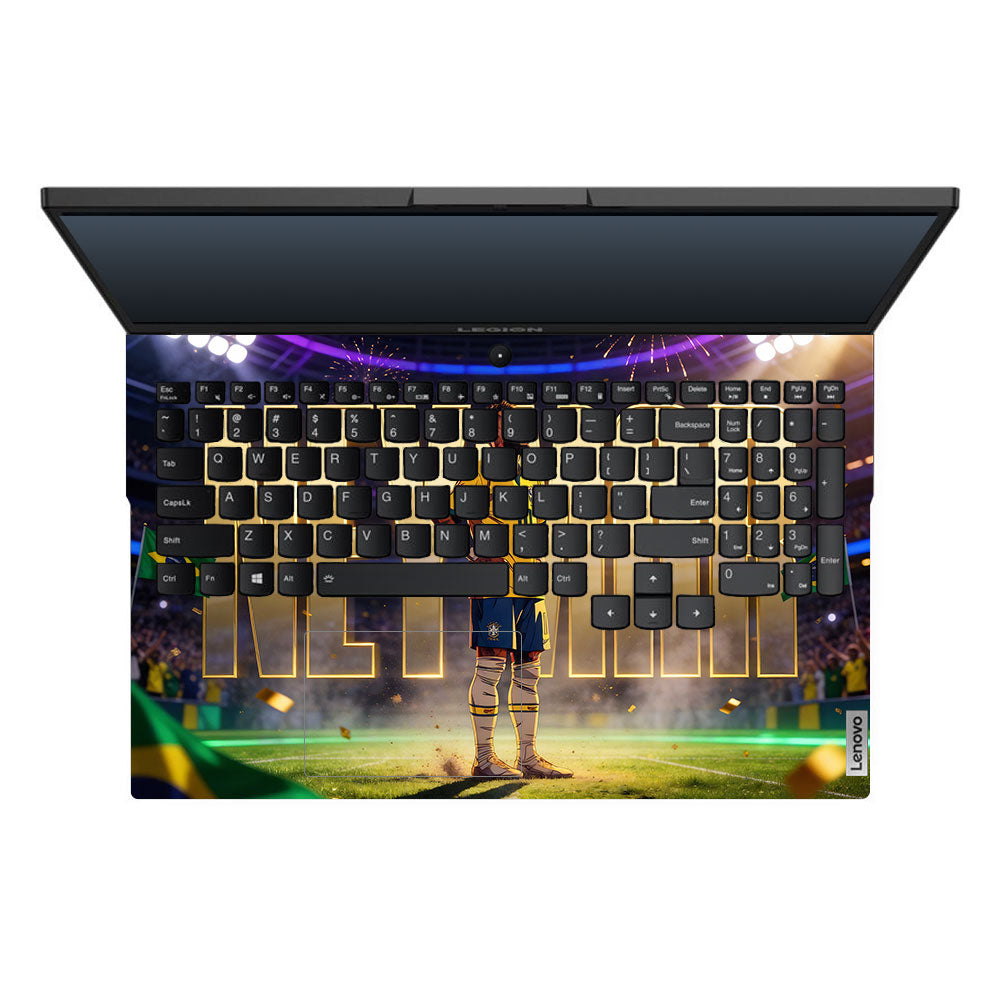 Neymar Golden Aura Lenovo Legion 5 15ARH05 3D Laptop Skin