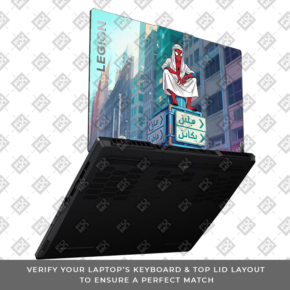 Arabian Spider Man Lenovo Legion 5 15ARP8 3D Laptop Skin