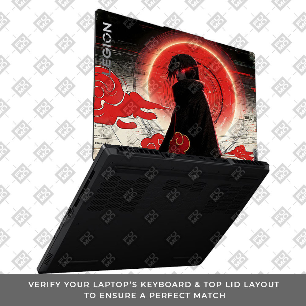 Itachi Uchiha Mark of the Akatsuki Lenovo Legion 5 15ARP8 3D Laptop Skin