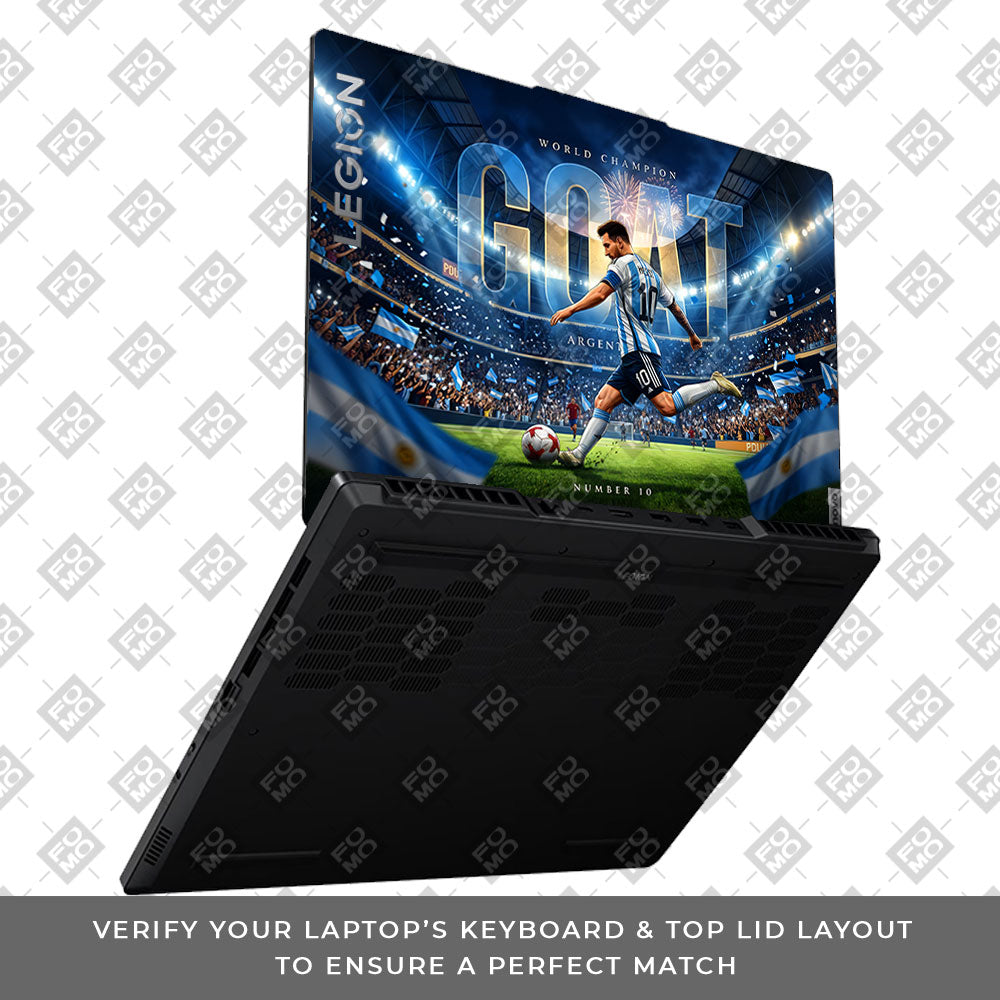 Messi World Champ Energy Lenovo Legion 5 15ARP8 3D Laptop Skin