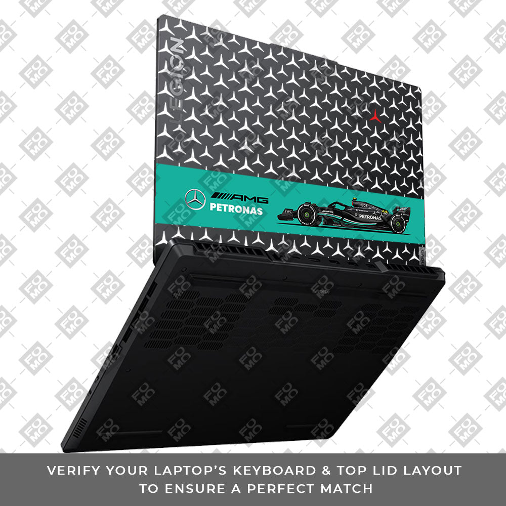 Transparent Mercedes AMG F1 Lenovo Legion 5 15ARP8 Laptop Skin