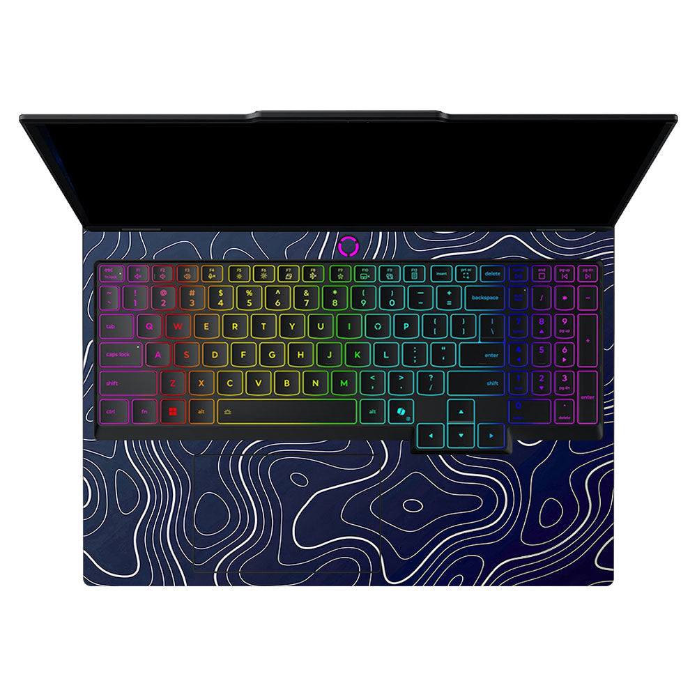 Fluid Lines Design Lenovo Legion 5 15IAX10 3D Laptop Skin