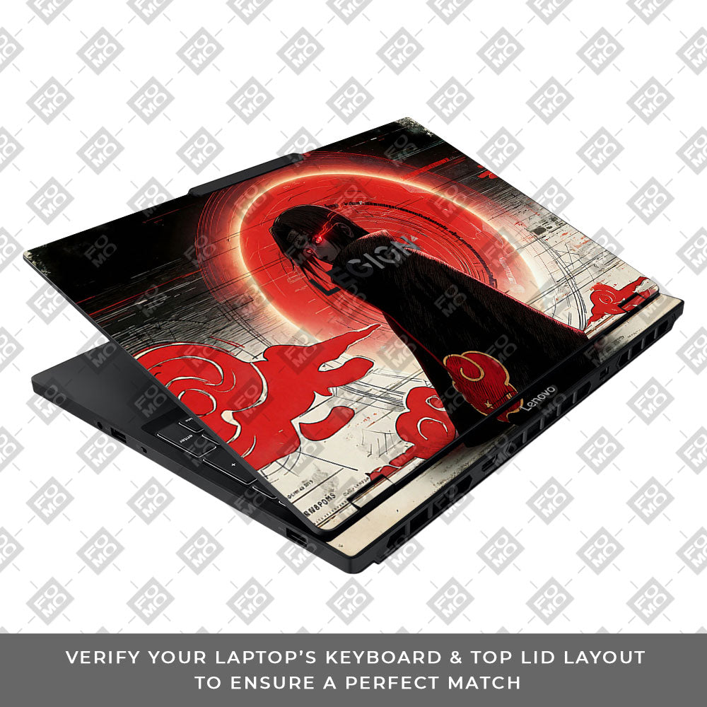 Itachi Uchiha Mark of the Akatsuki Lenovo Legion 5 15IAX10 3D Laptop Skin