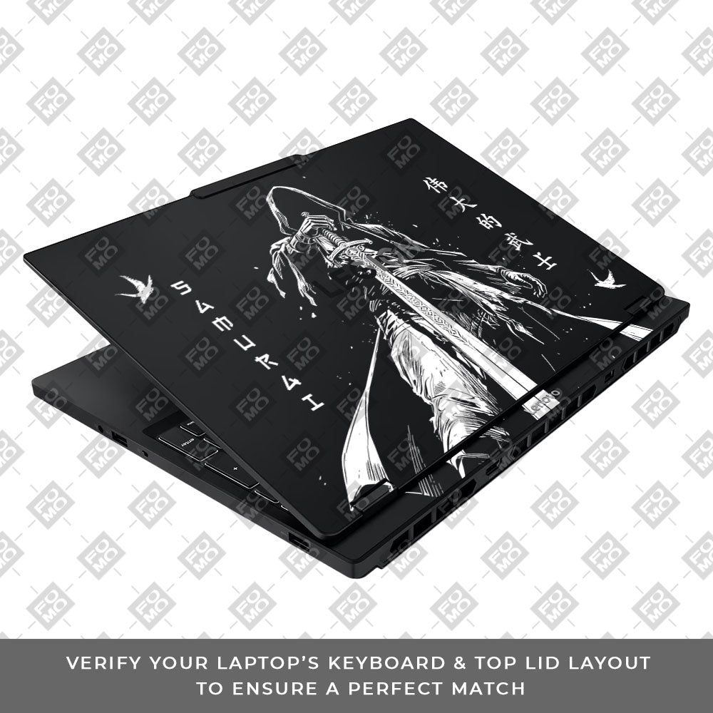 Transparent Ghost Samurai Lenovo Legion 5 15IAX10 Laptop Skin