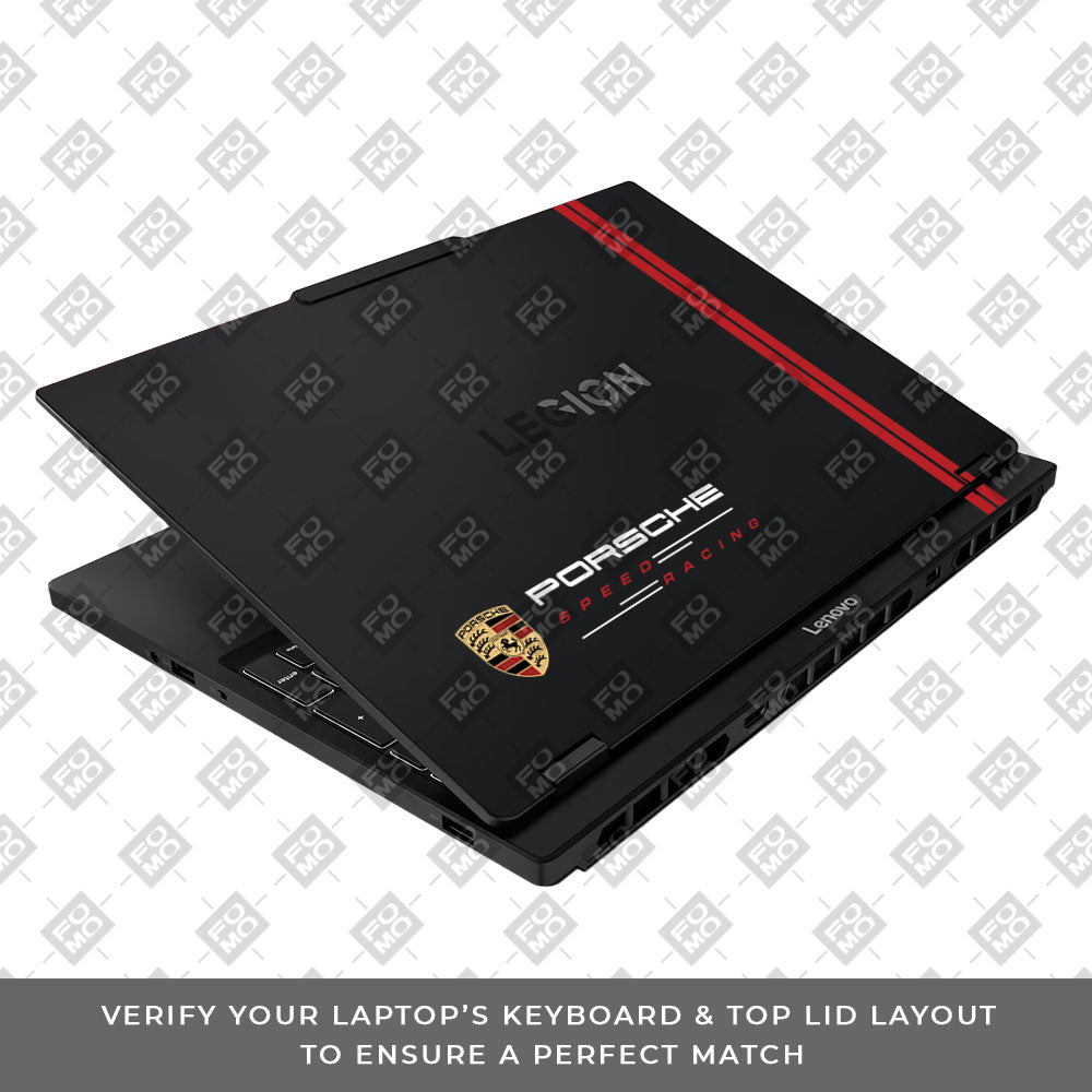 Transparent Porsche Motorsport Graphic Lenovo Legion 5 15IAX10 Laptop Skin