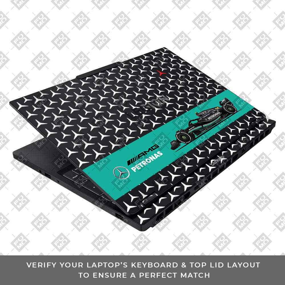 Transparent Mercedes AMG F1 Lenovo Legion 5 15IAX10 Laptop Skin