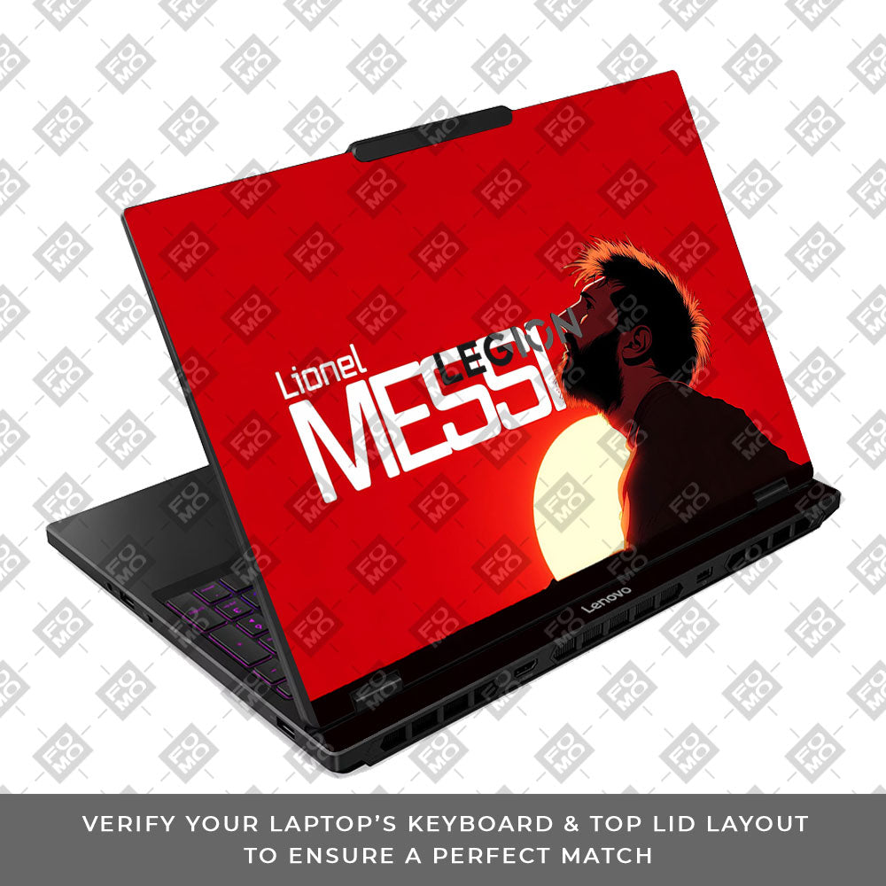 Messi Sunset Icon Lenovo Legion 5 15IRX10 3D Laptop Skin