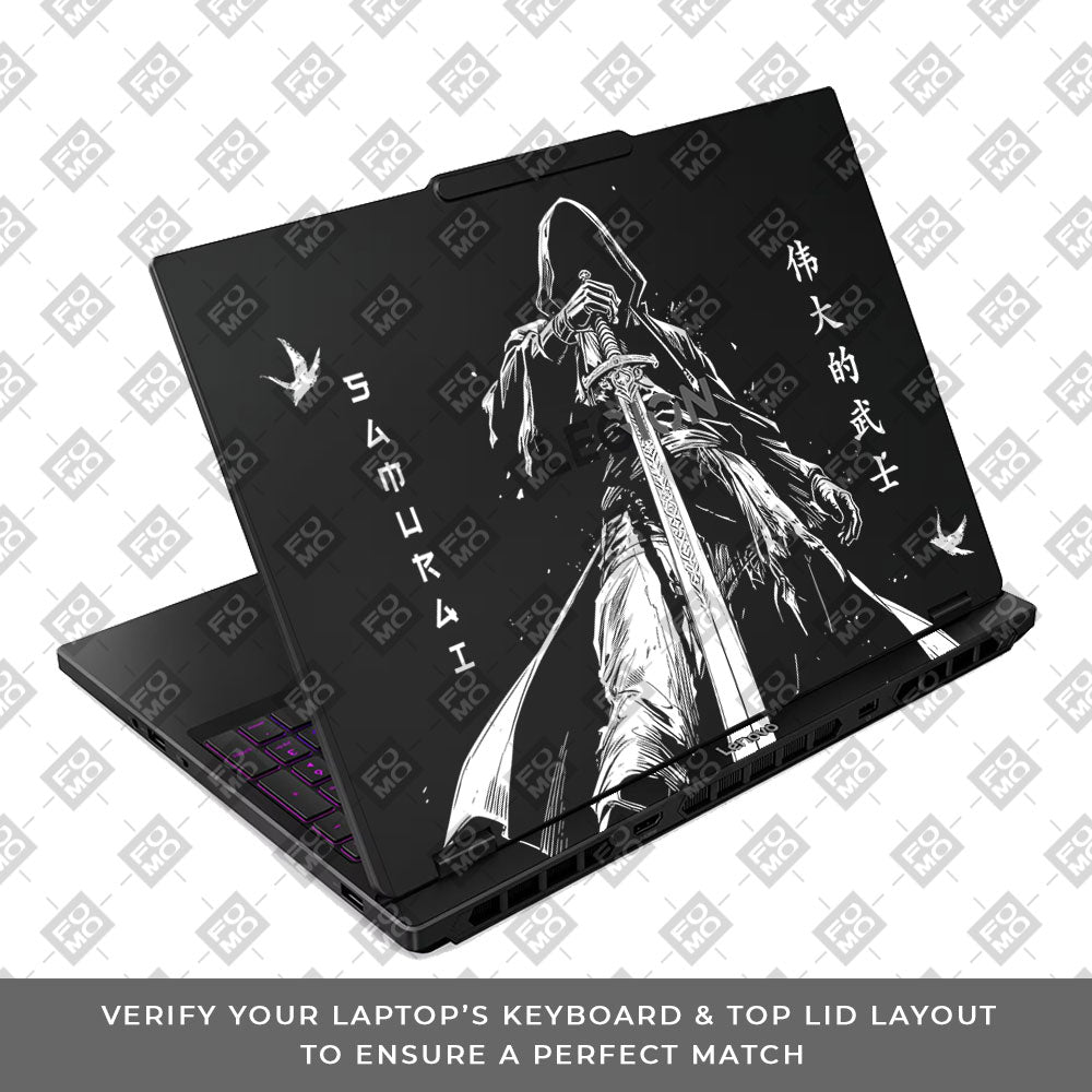 Transparent Ghost Samurai Lenovo Legion 5 15IRX10 Laptop Skin