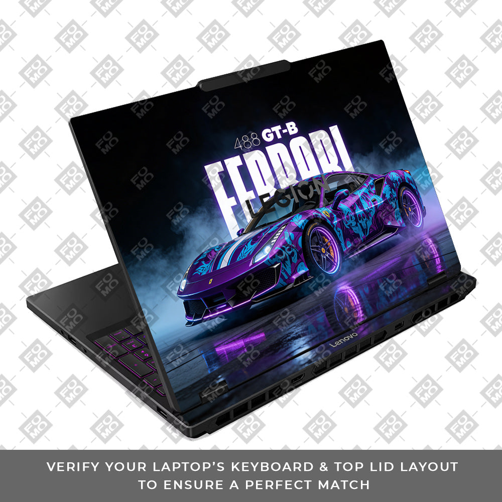 Psycho Drive Ferrari 488 Lenovo Legion 5 15IRX10 Laptop Skin