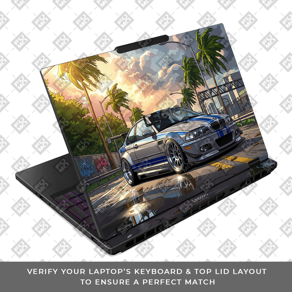 Street Icon BMW E46 Drift Legend Lenovo Legion 5 15IRX10 Laptop Skin