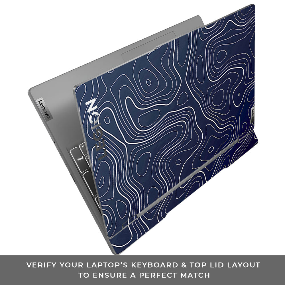 Fluid Lines Design Lenovo Legion 5 15IRX9 3D Laptop Skin