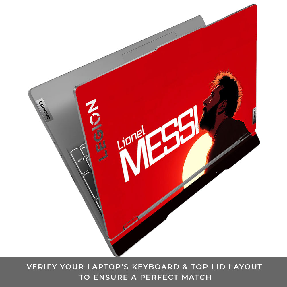Messi Sunset Icon Lenovo Legion 5 15IRX9 3D Laptop Skin