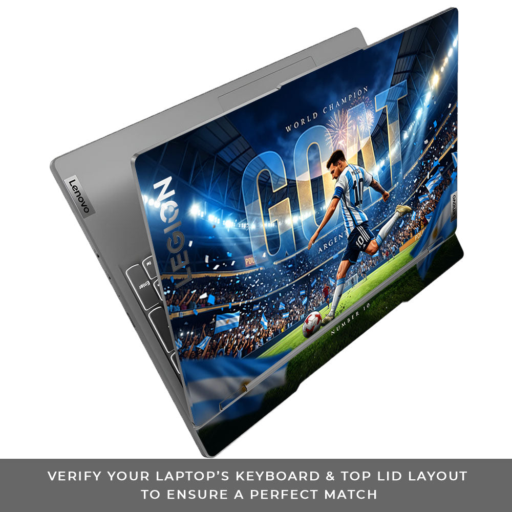 Messi World Champ Energy Lenovo Legion 5 15IRX9 3D Laptop Skin