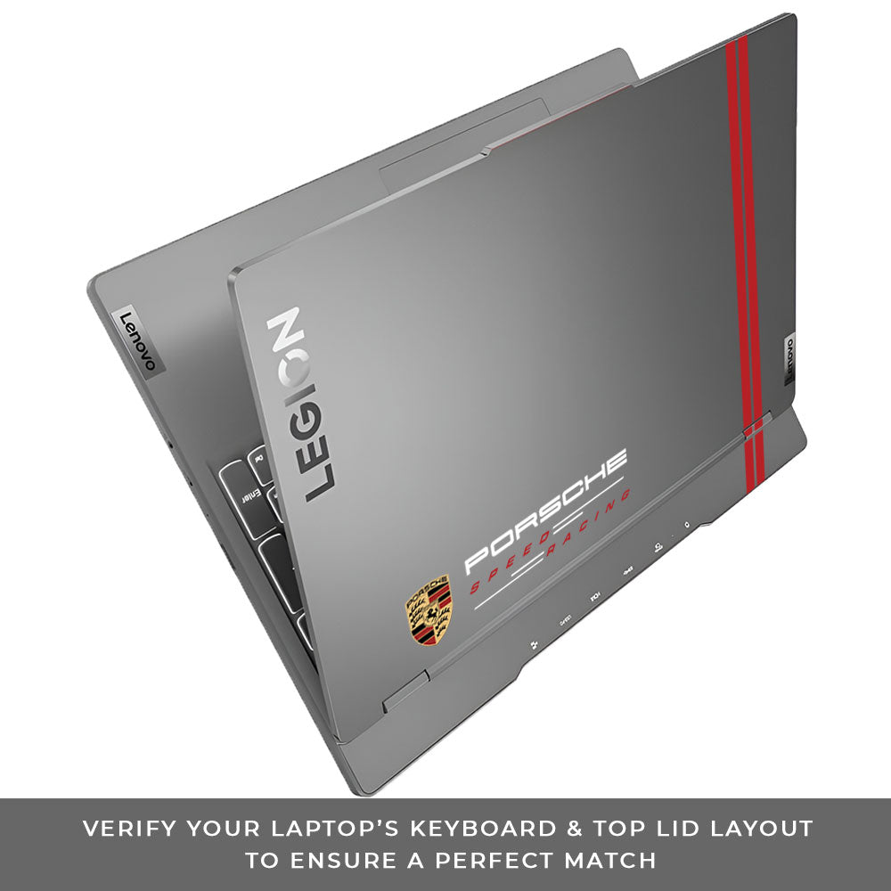 Transparent Porsche Motorsport Graphic Lenovo Legion 5 15IRX9 Laptop Skin