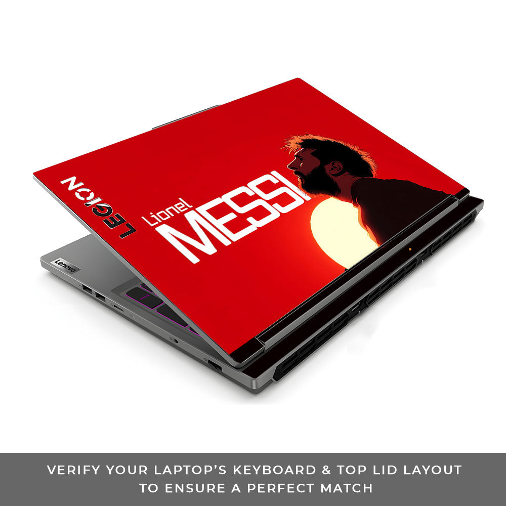 Messi Sunset Icon Lenovo Legion 5 16IRX9 3D Laptop Skin