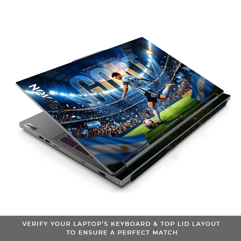 Messi World Champ Energy Lenovo Legion 5 16IRX9 3D Laptop Skin
