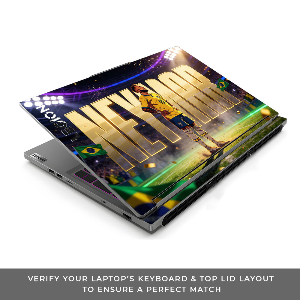 Neymar Golden Aura Lenovo Legion 5 16IRX9 3D Laptop Skin