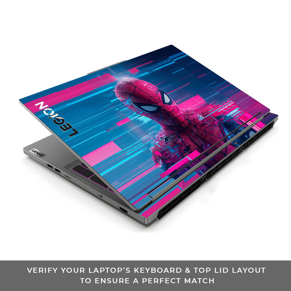 Glitch Spider Lenovo Legion 5 16IRX9 3D Laptop Skin