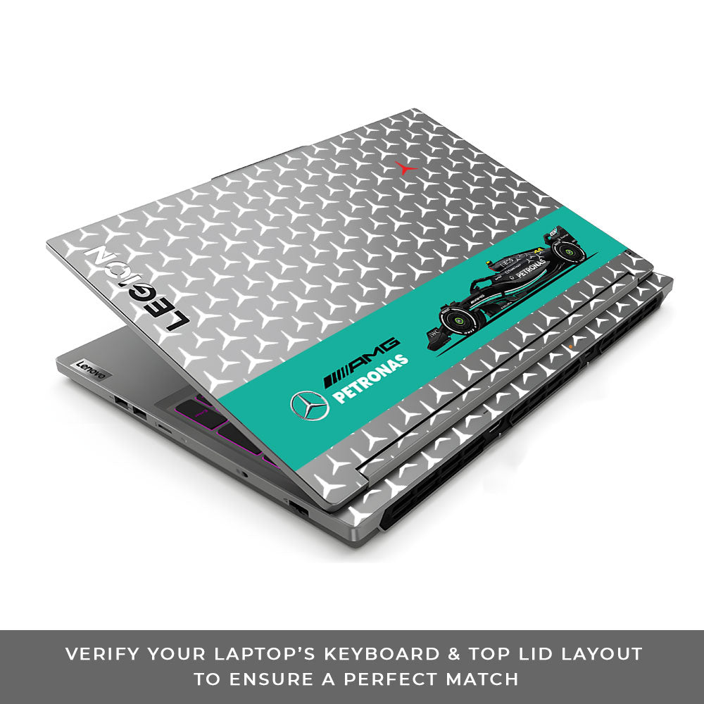Transparent Mercedes AMG F1 Lenovo Legion 5 16IRX9 Laptop Skin