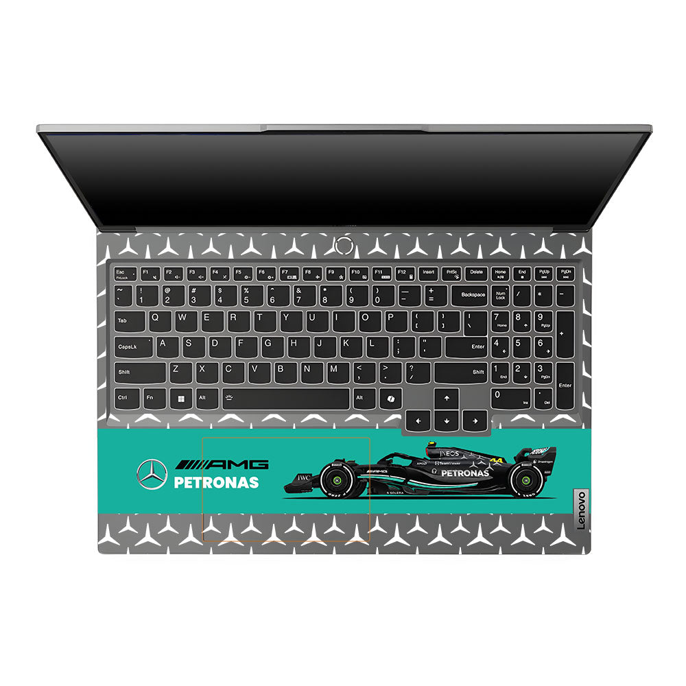 Transparent Mercedes AMG F1 Lenovo Legion 5 16IRX9 Laptop Skin